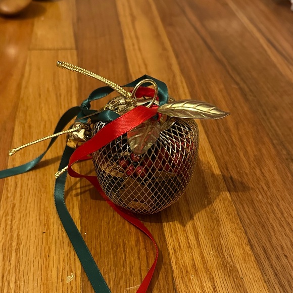 Decorative Apple Ornament with Ribbons - Picture 1 of 1